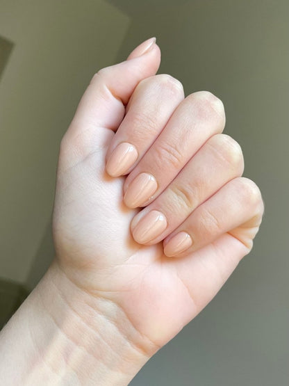 Beige naturel - effet gel (rond)