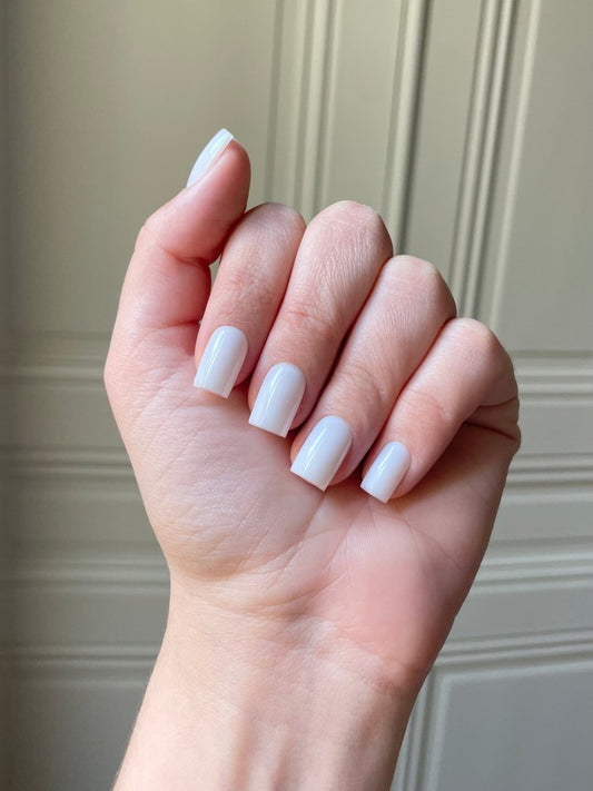 Blanc laiteux - effet gel (carré)
